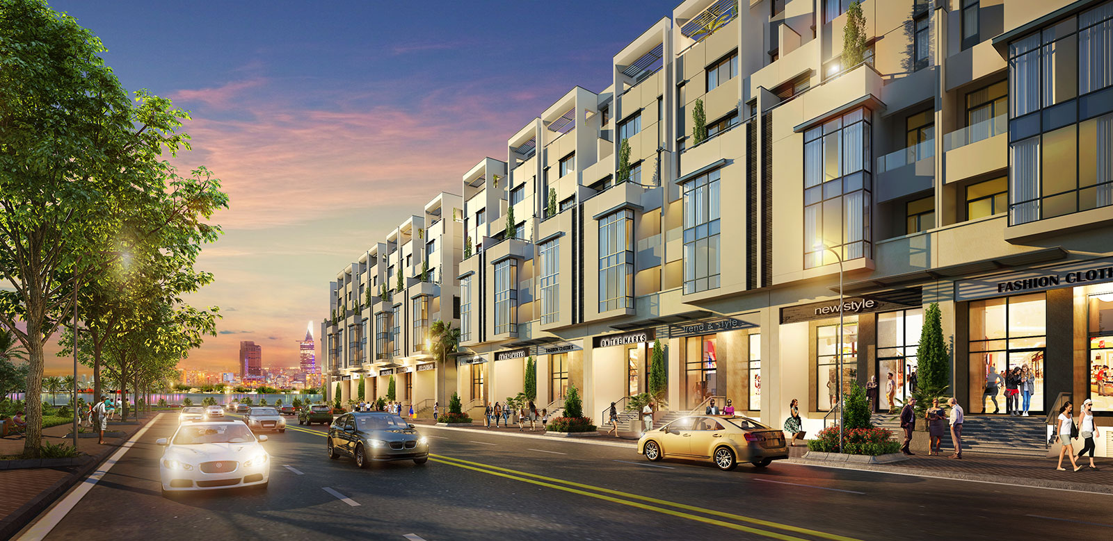 Cần bán shophouse đủ đồ dự án Mailand Hanoi City Hoài Đức hướng Đông Bắc