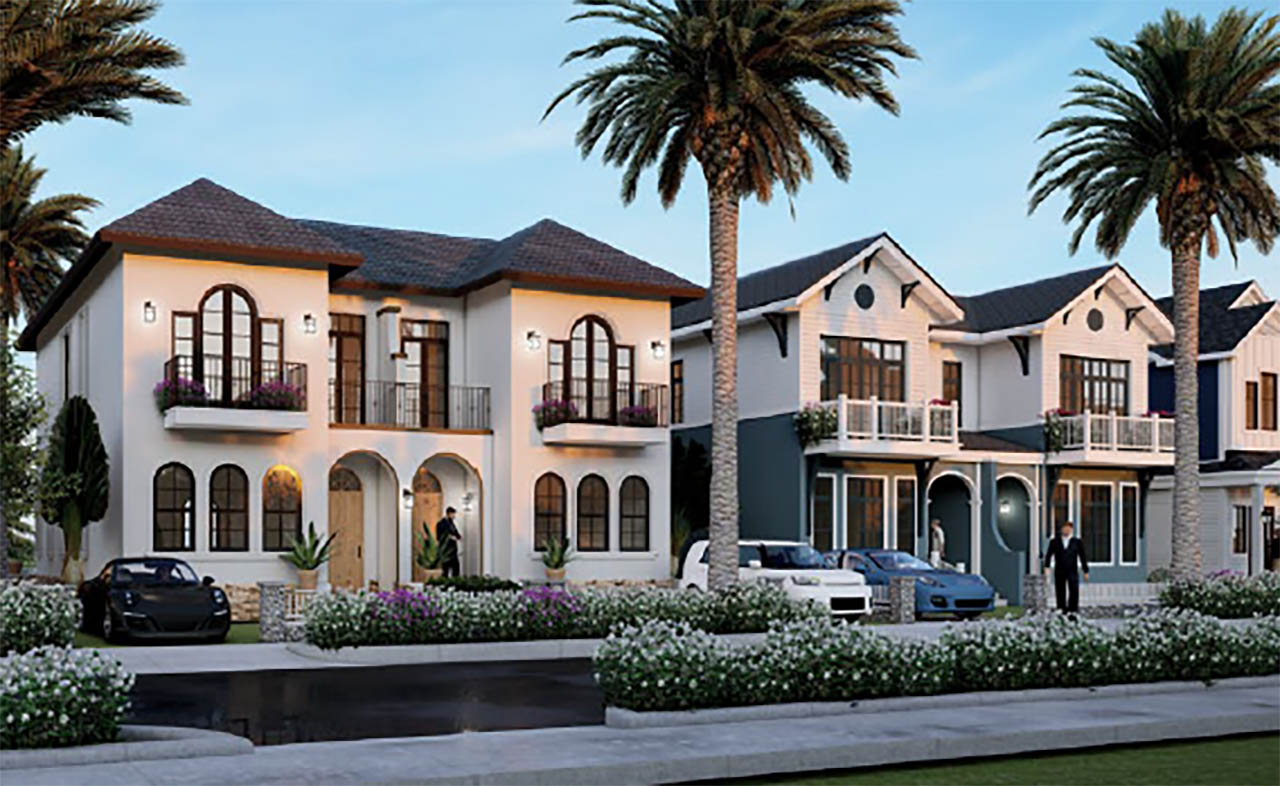 Cho thuê biệt thự song lập Luxury Lakeside Villas Hoài Đức hướng Đông Bắc